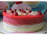 Bavarois framboises chocolat blanc