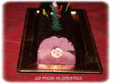 Bûche cassis chocolat