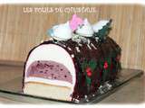 Bûche chiboust citron insert mûres