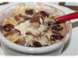 Clafoutis au yaourt rhubarbe cerises