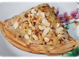 Crêpe à la crème d'amandes