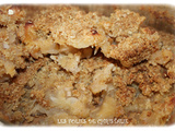 Crumble aux pommes sans gluten