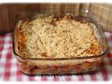 Crumble de courgettes et tomates