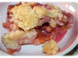 Crumble poires prunes