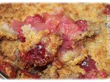 Crumble pommes framboises