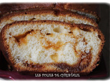 Gâteau moelleux marbré au caramel au beurre salé