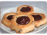 Gâteaux cookies à la ganache au chocolat