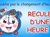 Heure d'hiver ...le changement