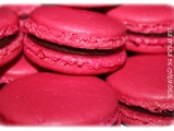 Macarons ganache chocolat mûres