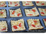 Minis tartelettes mozzarella et tomates cerises