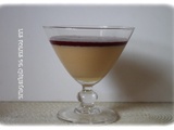 Pannacotta abricots au coulis de framboises