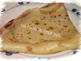 Pâte à crêpes allégée