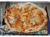 Pizza fond de frigo ....(pizza au poulet)