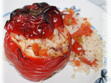 Poivrons farcis végétariens à l'Airfryer
