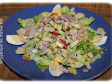 Salade avocat , pommes de terre , jambon