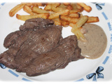 Steak de cerf sauce au poivre