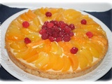 Tarte abricots framboises