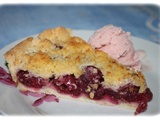 Tarte crumble aux cerises