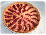 Tarte pommes framboises