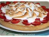 Tarte rhubarbe fraises meringuée (Thermomix)