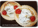 Tartelettes chèvre frais tomate