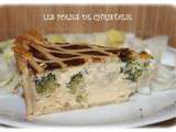 Tourte brocolis, chou-fleur , lardons , reblochon (thermomix ou pas )