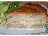 Tourte jambon fromage