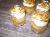 Verrine express compote et spéculoos