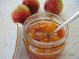 Confiture de nectarine au miel de lavande et au romarin