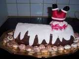 Buche de Noël au chocolat