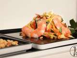 Salade asiatique carotte/mangue et crevettes