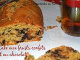 Cake aux fruits confits et au chocolat