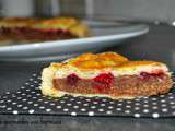 Galette à la pralinoise et aux framboises