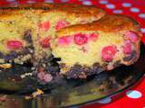 Gâteau aux cerises, féve de tonka et chocolat