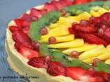 Tarte aux fruits et au chocolat blanc