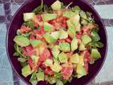 Salade avocats pomelos