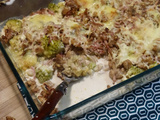 Gratin de chou romanesco, noix et marron