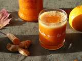 Jus de carottes, gingembre et curcuma