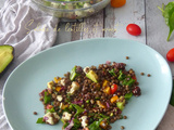 Salade de lentilles et avocat