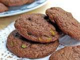 Biscuits au chocolat et aux pistaches