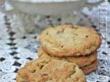 Biscuits aux beurre d'arachides, avoine et pépites de chocolat