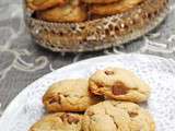 Biscuits épicés aux beurre noisette, pépites de chocolat et de caramel