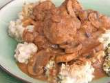 Boulettes de veau strogonoff