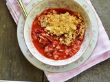 Croustade aux fraises et aux amandes