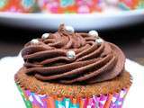 Cupcakes au chocolat et aux noisettes