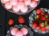 Macarons  cheesecake aux fraises 