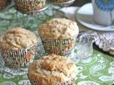 Muffins à l'avoine, aux pommes et au sirop d'érable