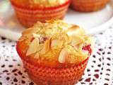 Muffins aux canneberges et aux amandes