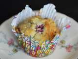 Muffins aux pommes, framboises et érable