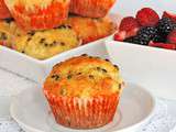 Muffins tropicaux aux bananes et fruits de la passion